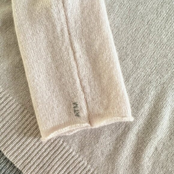 ATM pink/cream/grey colour block cashmere sweater, M - Picture 7 of 7